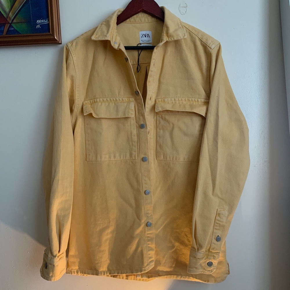 Yellow Denim relaxed fit shirt